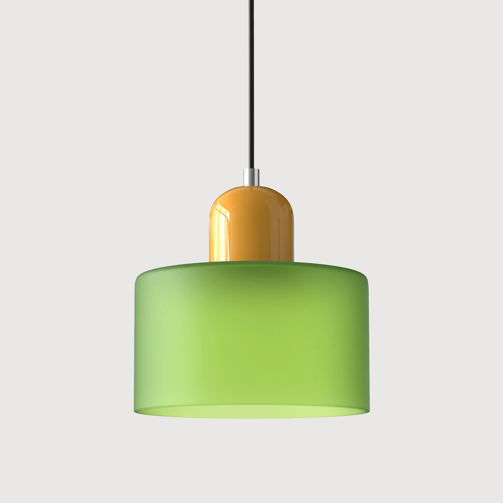 Glass Pendant Lamp Bauhaus Style Handwoven Finish Dining Room Living Room | Sansoti
