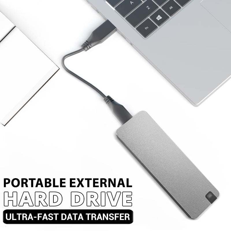 Externe SSD Schijf Draagbaar met Aluminium Behuizing Grijs Rood Blauw 1TB 2TB 4TB 8TB Snelle USB 3.2 Gegevensopslag Veilige Data Back-up Zakformaat Externe Harde Schijf Reisbestendig | Sansoti