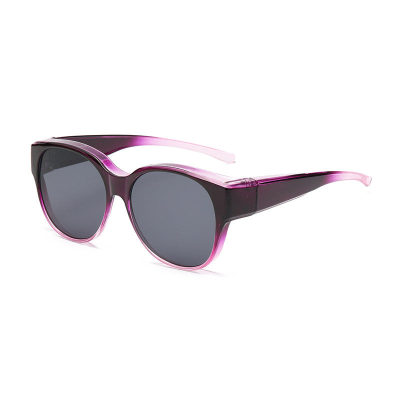 Overzet Zonnebril met Gepolariseerde UV400 Glazen – Past Over Normale Bril – Trendy Cat-Eye Montuur | Sansoti