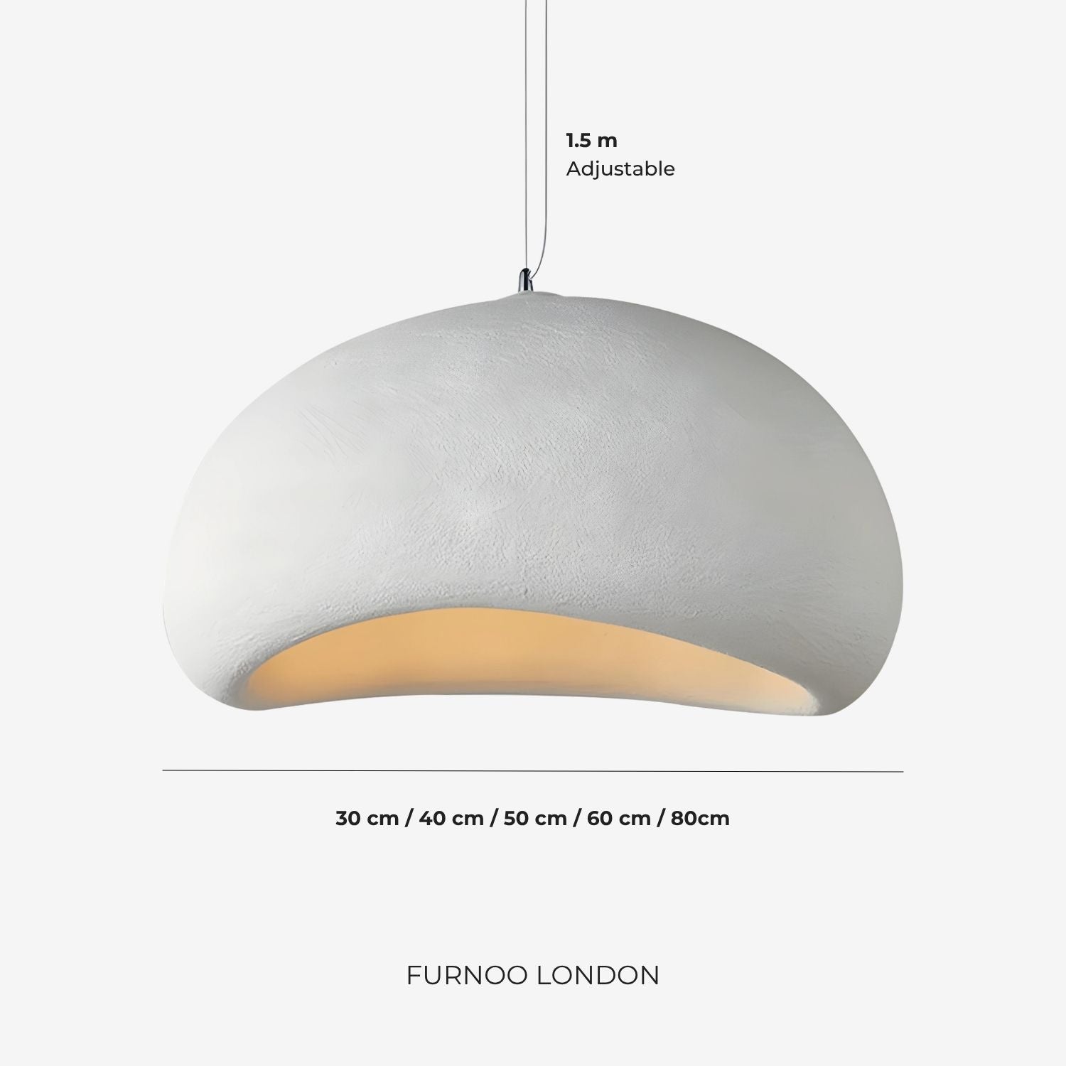 Wabi Sabi Polymeeren Hanglamp – Organische Textuur Scandinavische Lichtdesign voor Woonkamer Eetkamer | Sansoti