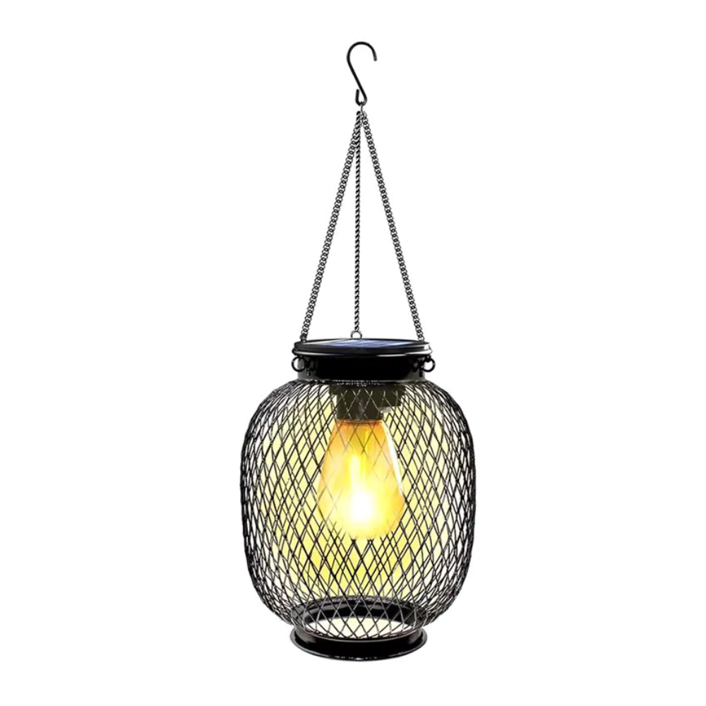 Solar Garden Lantern with Automatic Dusk Sensor IP65 Waterproof Hanging LED Outdoor Lighting for Garden | Sansoti