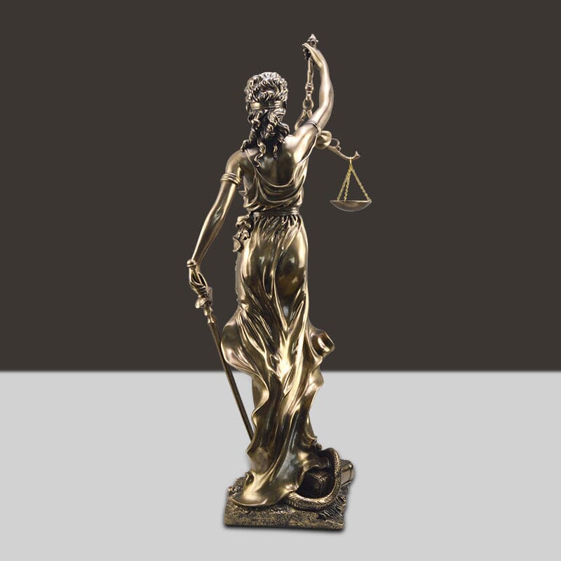 Beeld Godin van Justitia Hars Decoratief Sculptuur Advocaat Kantoor 30cm | Sansoti