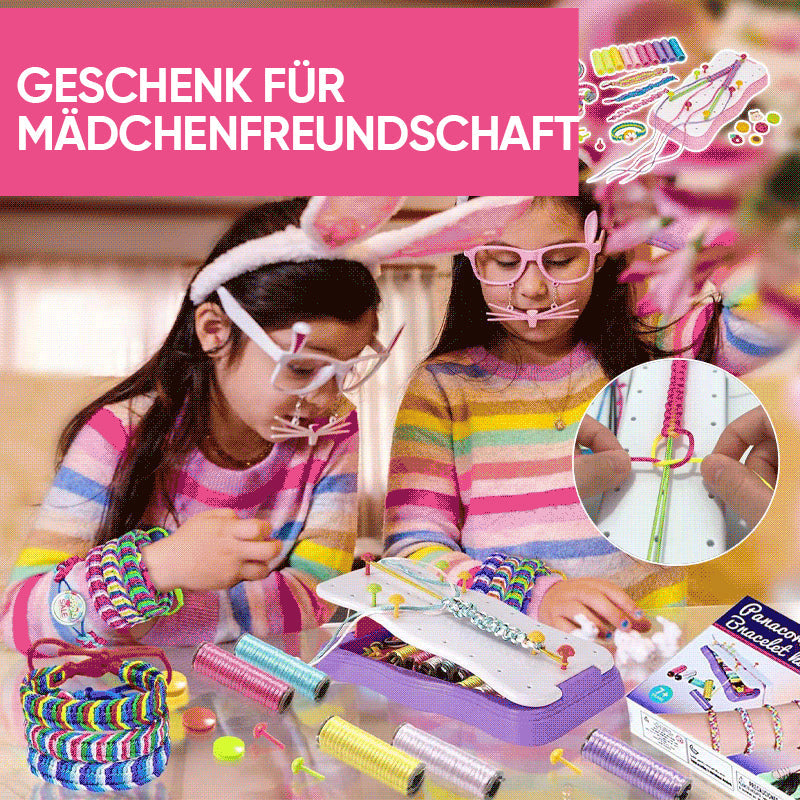 Kids' Braiding Kit for Making Bracelets Creative Toy with Braiding Disc Beads and Accessories DIY | Sansoti