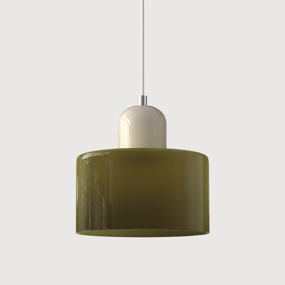 Glass Pendant Lamp Bauhaus Style Handwoven Finish Dining Room Living Room | Sansoti