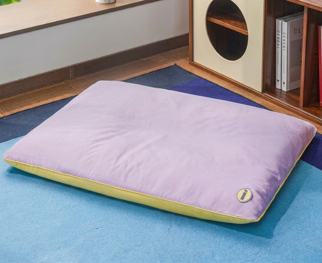 Kühlendes, beidseitig verwendbares Hundebett mit Gel, 50-95 cm, wasserabweisende und bissfeste Sommer-Haustiermatratze | Sansoti