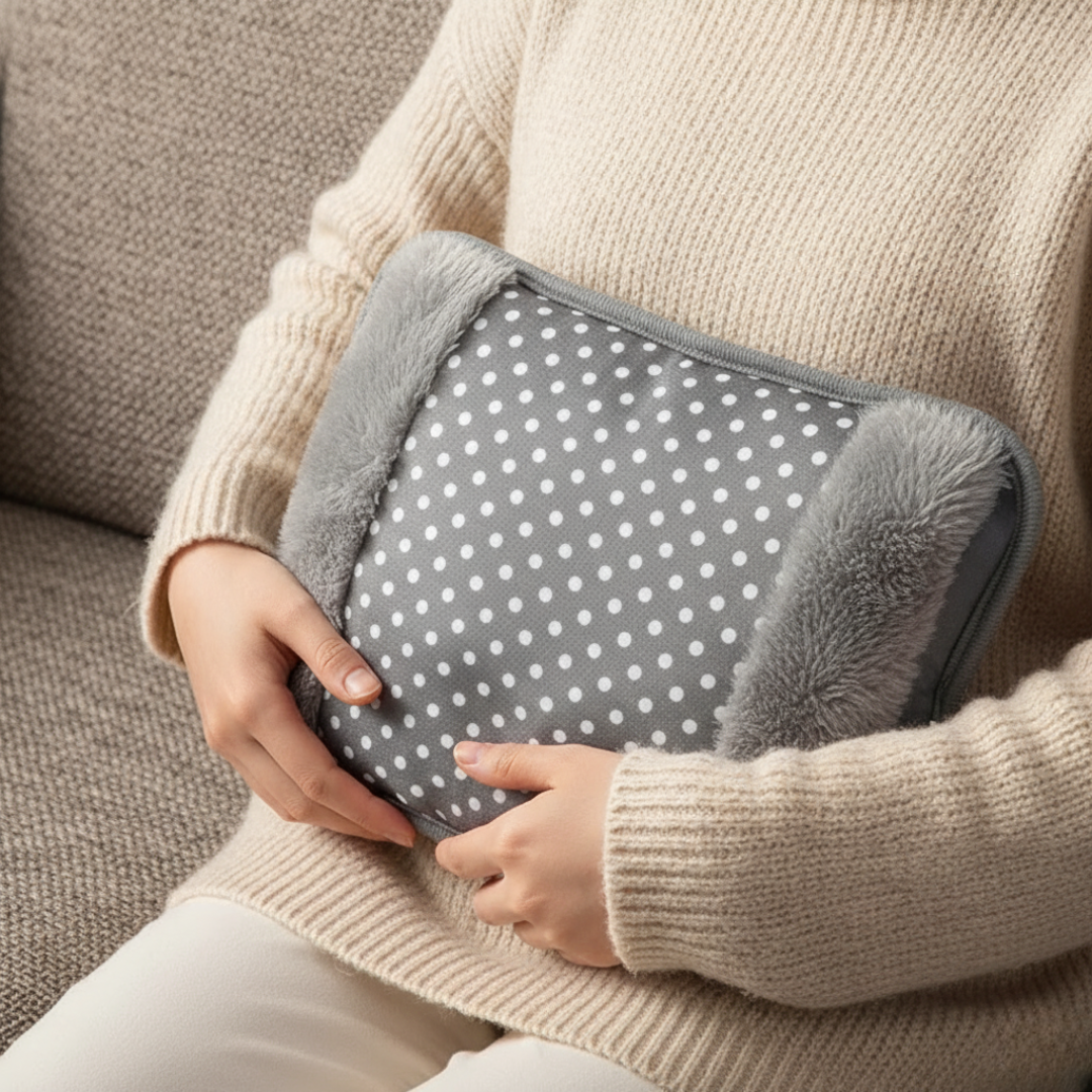 Elektrisch Warmtekussen met Handwarmerfunctie Plüche Verwarmingskussen Comfort voor Koude Winterdagen | Sansoti