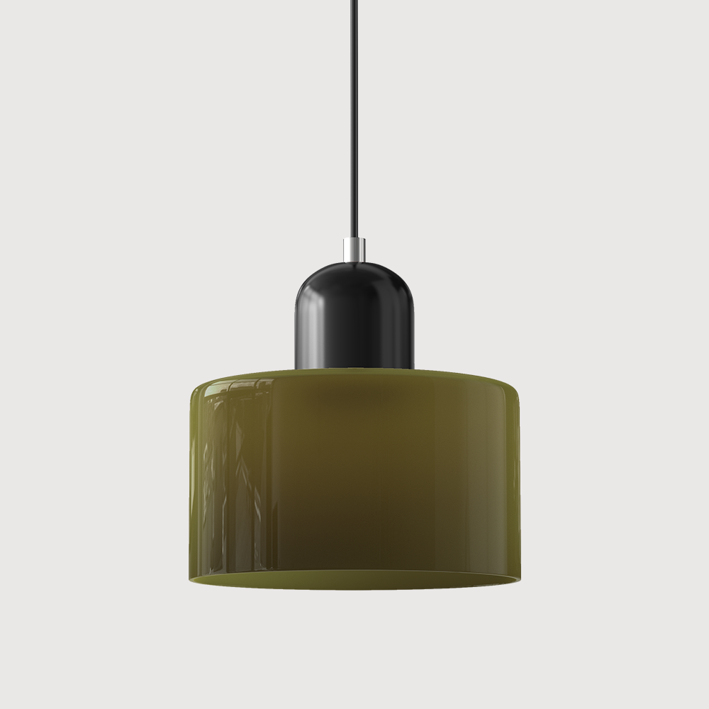 KORA Glazen Hanglamp | Bauhaus-Design Geometrisch Licht | Verstelbaar | E27 | Scandinavisch Interieur Verlichting | Sansoti