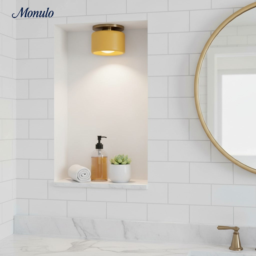 Porselein Plafondlamp Rond Modern – Zachte Sfeerverlichting voor Gang Kantoor Keuken | Sansoti