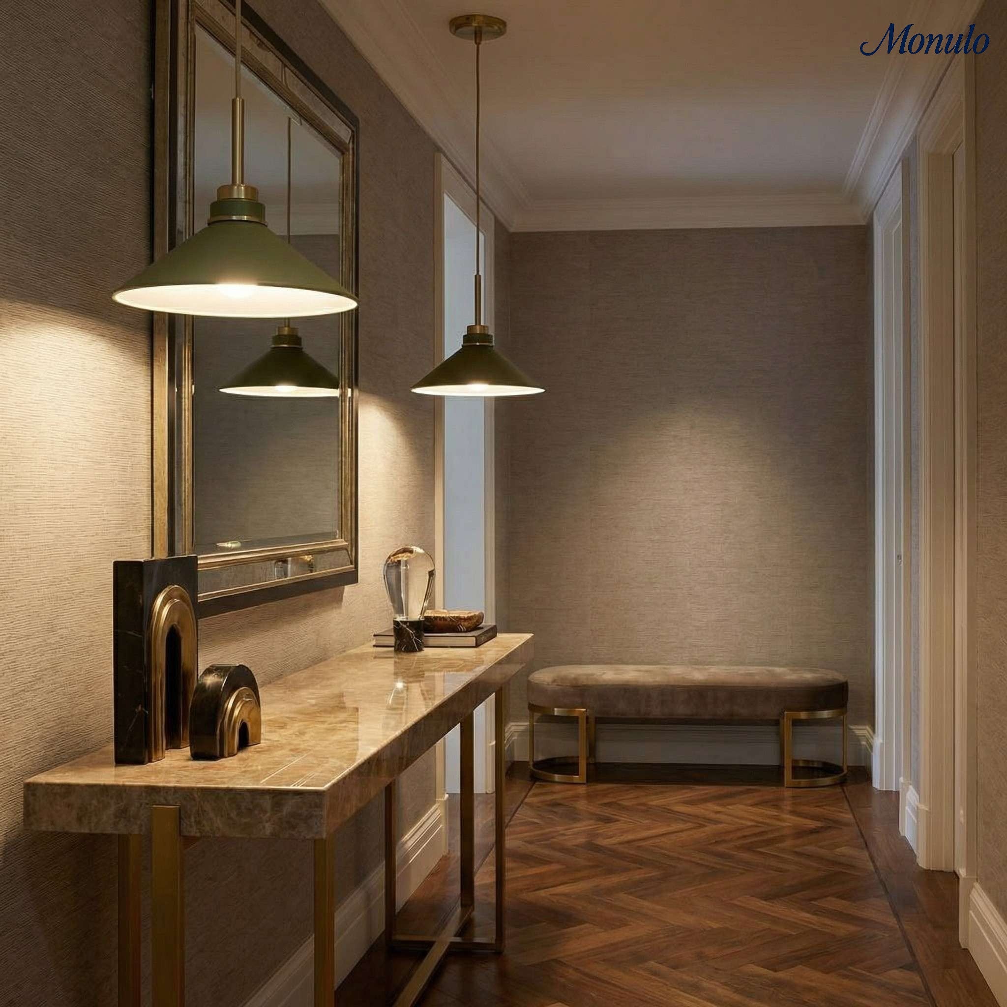 Kegelvormige Hanglamp in Landelijke Stijl - Dimbaar - Voor Keuken en Hal - Scandinavisch Geïnspireerd - Modern Farmhouse Verlichting | Sansoti