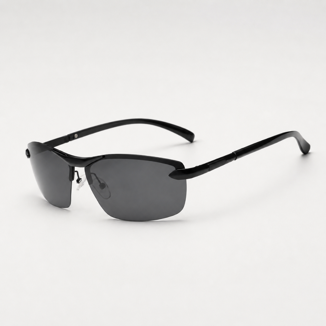 Lightweight Polarized Sunglasses Half-Frame Photochromic UV400 Protection Sports Cycling Driving | Sansoti