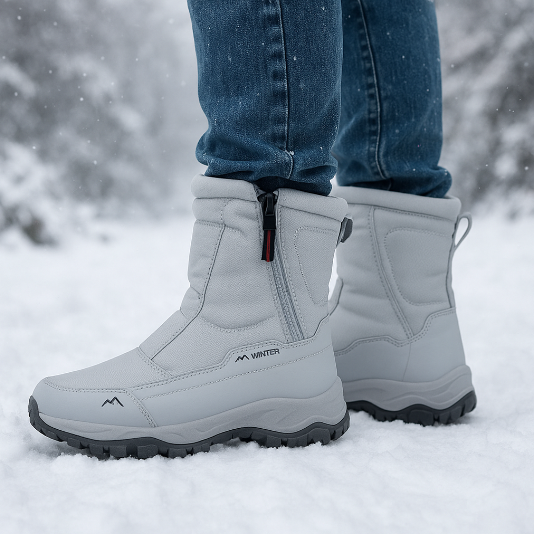 Insulated Winter Boots Waterproof with Anti-Slip Sole Snow Boots Warm-Lined Unisex Winter Outdoor | Sansoti