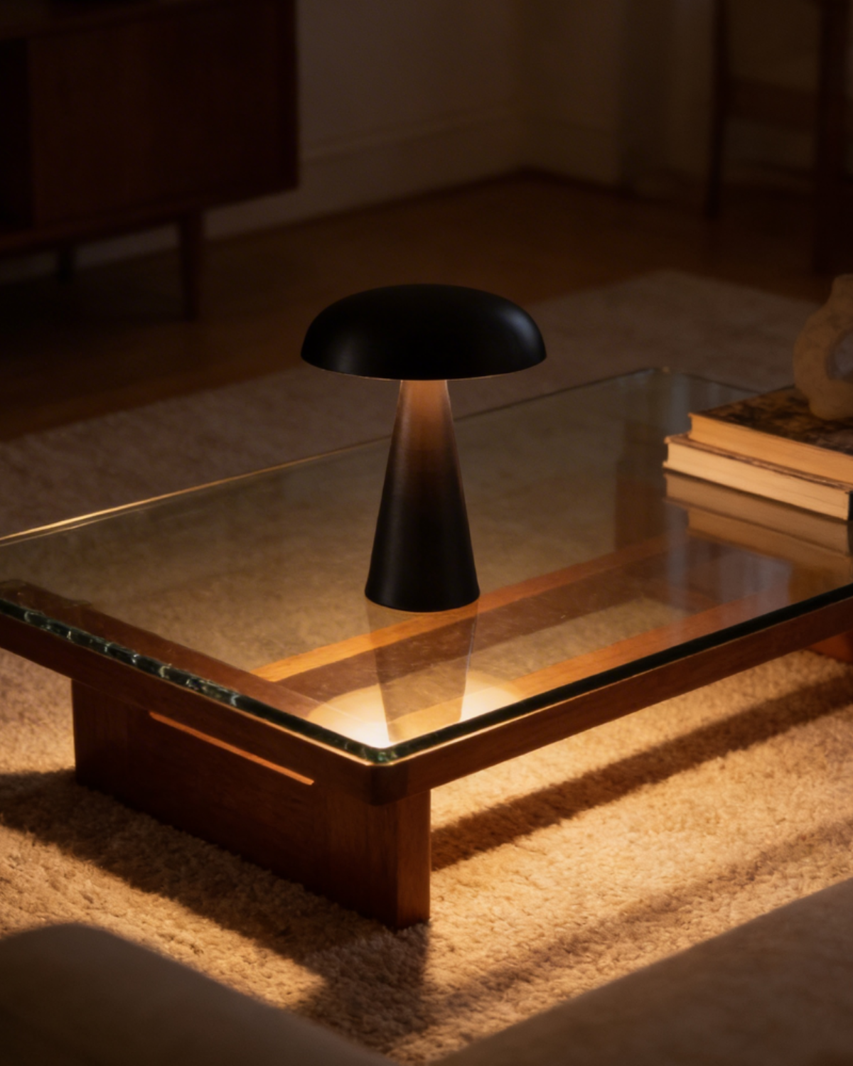 Draadloze Sculptuurlamp Acryl Dimbaar Touch Konus Vorm Decoratief Sfeerlicht Minimalistische Tafelverlichting Nachtlampje Woonkamer Slaapkamer | Sansoti