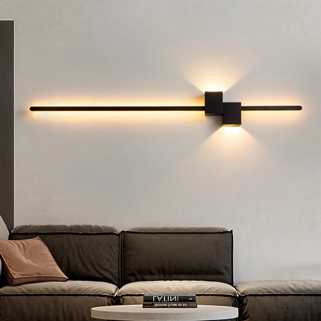 Applique Murale LED Moderne Aluminium 62cm Blanc Chaud Noir Blanc Or | Restfield