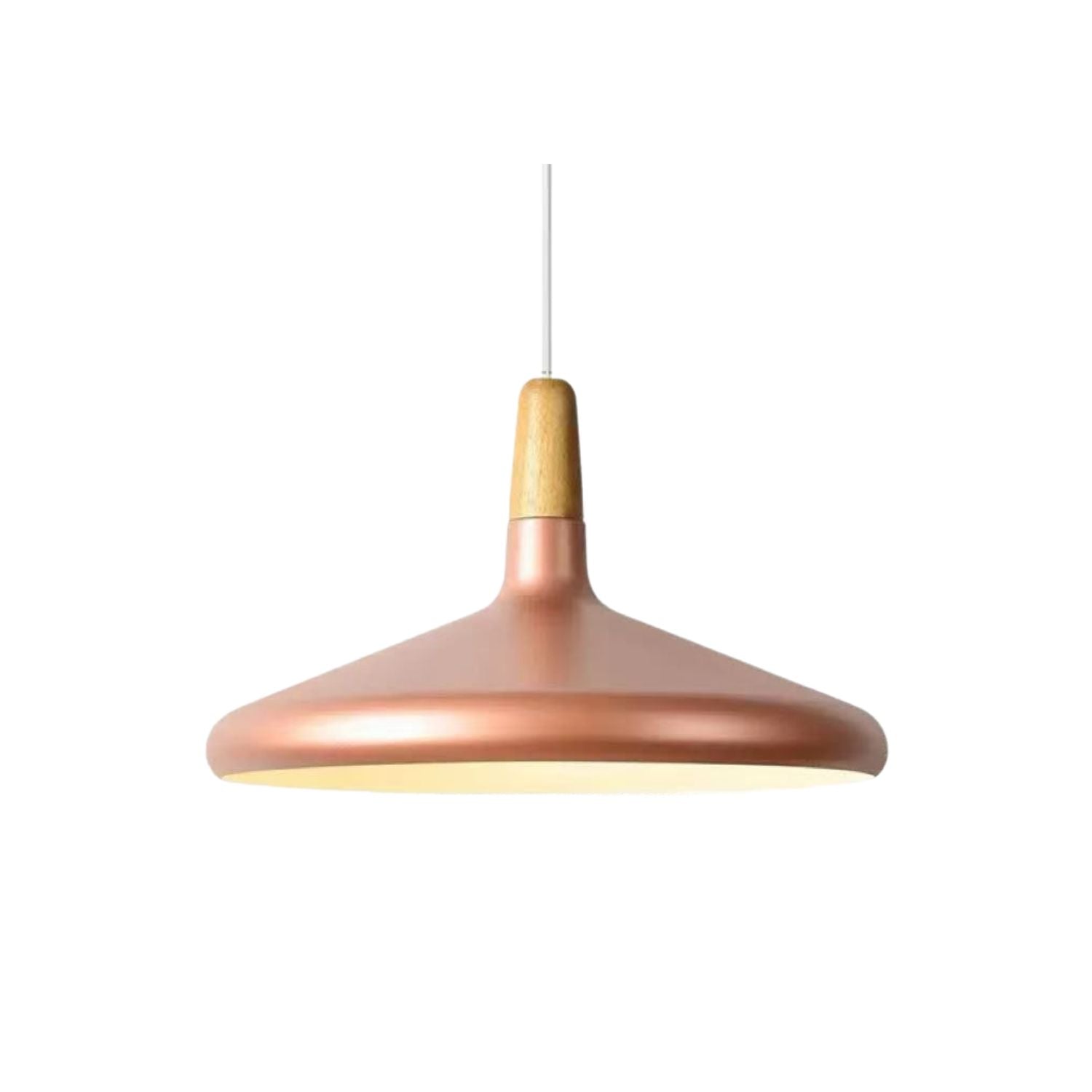 Hanglamp Scandinavisch Aluminium Hout Wit E27 Eettafel Woonkamer Minimalistisch Design Verlichting Keukeneiland | Sansoti