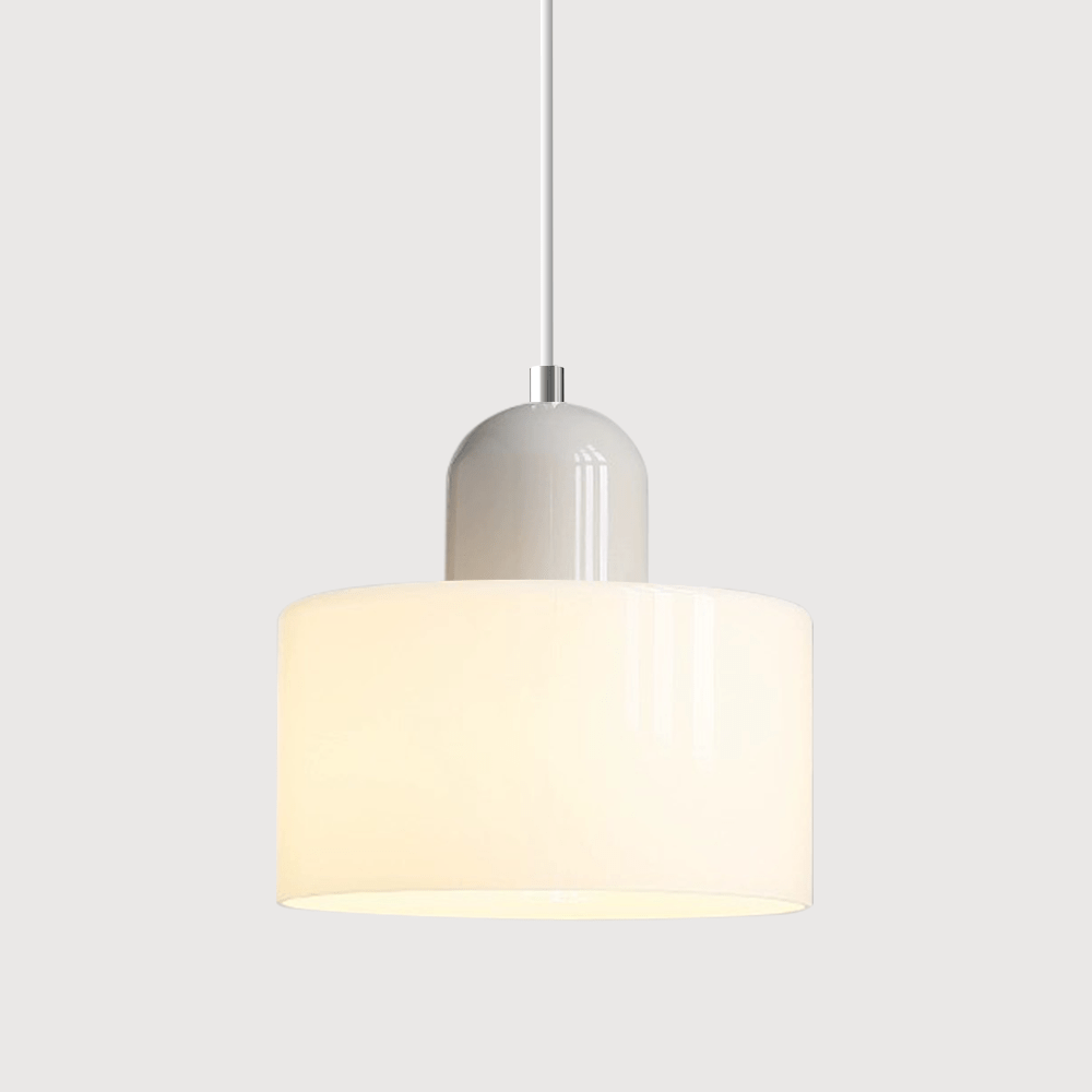 Glass Pendant Lamp Bauhaus Style Handwoven Finish Dining Room Living Room | Sansoti