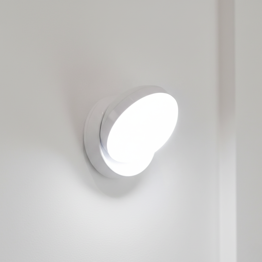 Rotatable Motion Sensor Wall Lamp LED Rechargeable Magnetic 360° Rotatable Acrylic Night Light 8x9cm | Sansoti