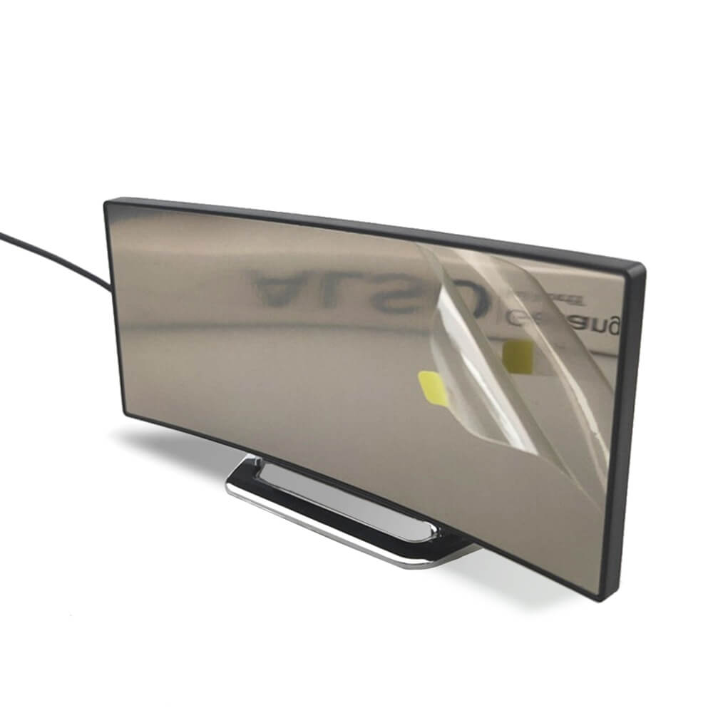 Moderne gebogen led wekkerklok met dimbare digitale display en snoozefunctie voor slaapkamer en bureau | Sansoti