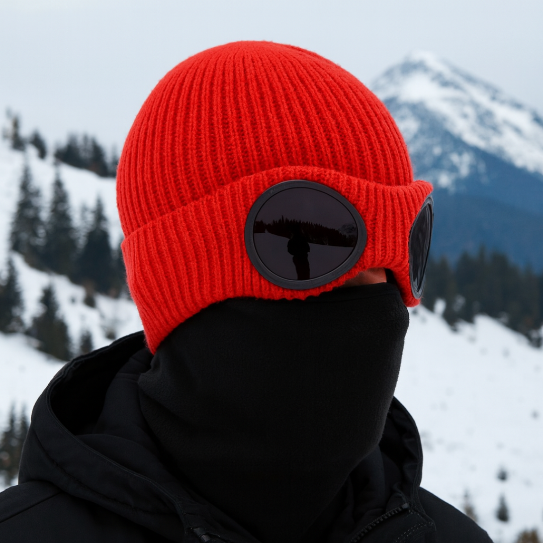 Gebreide Wintermuts met Opklapbare Bril Unisex Warm Winddicht Polyester Elastisch Skiën Outdoor One Size | Sansoti