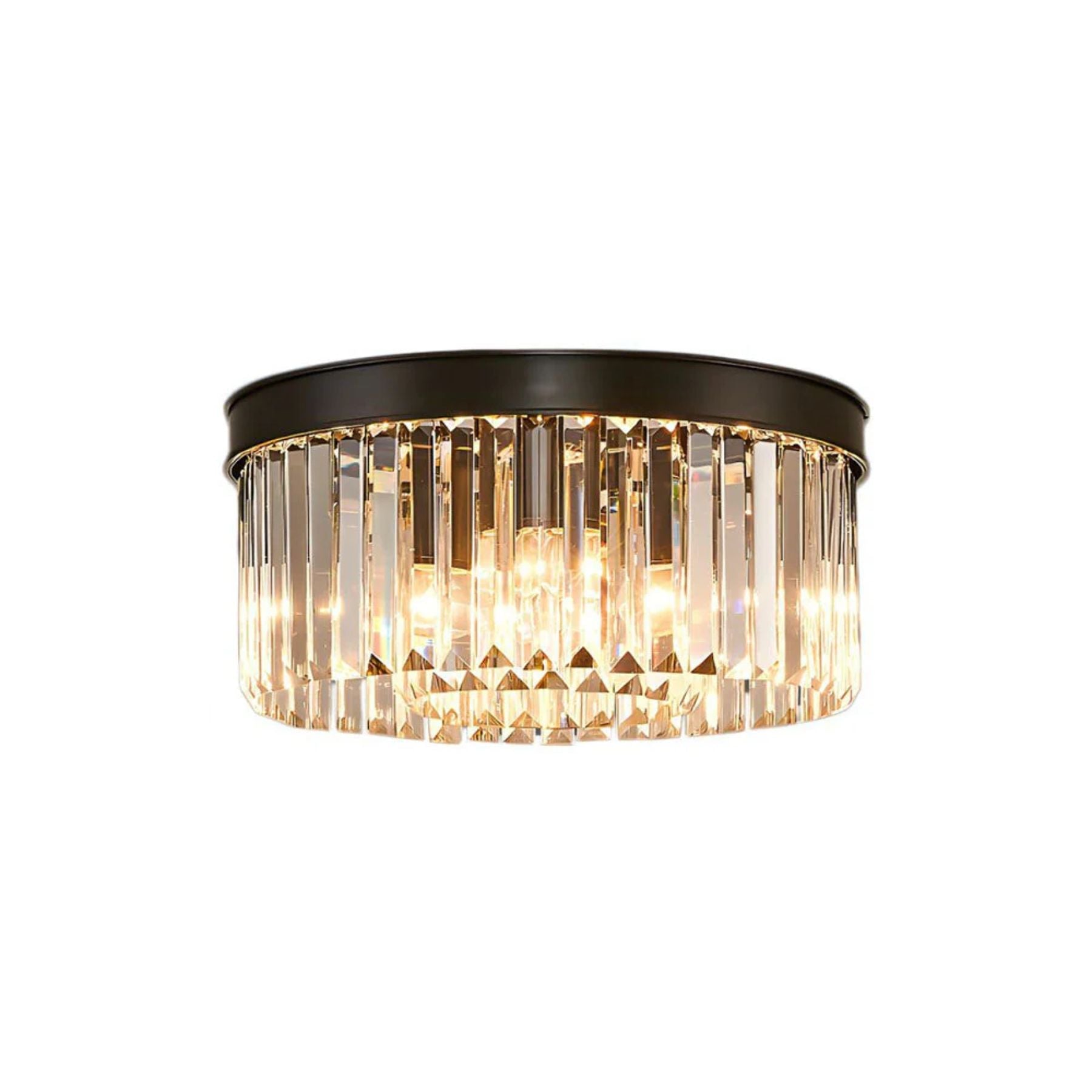 Deckenleuchte Kristall 40 cm Gold 4x E14 Wohnzimmer Flur Schlafzimmer Luxus Deckenbeleuchtung Moderne Kristalllampe | Restfield