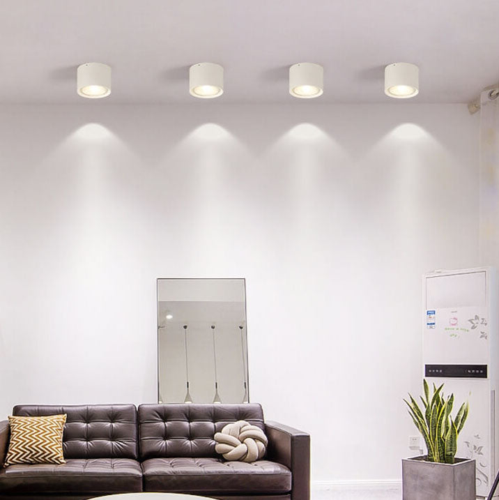 Cylindrical Ceiling Light Nordic Style Aluminum Spotlight Living Room Bedroom Hallway 3000K 6000K | Sansoti