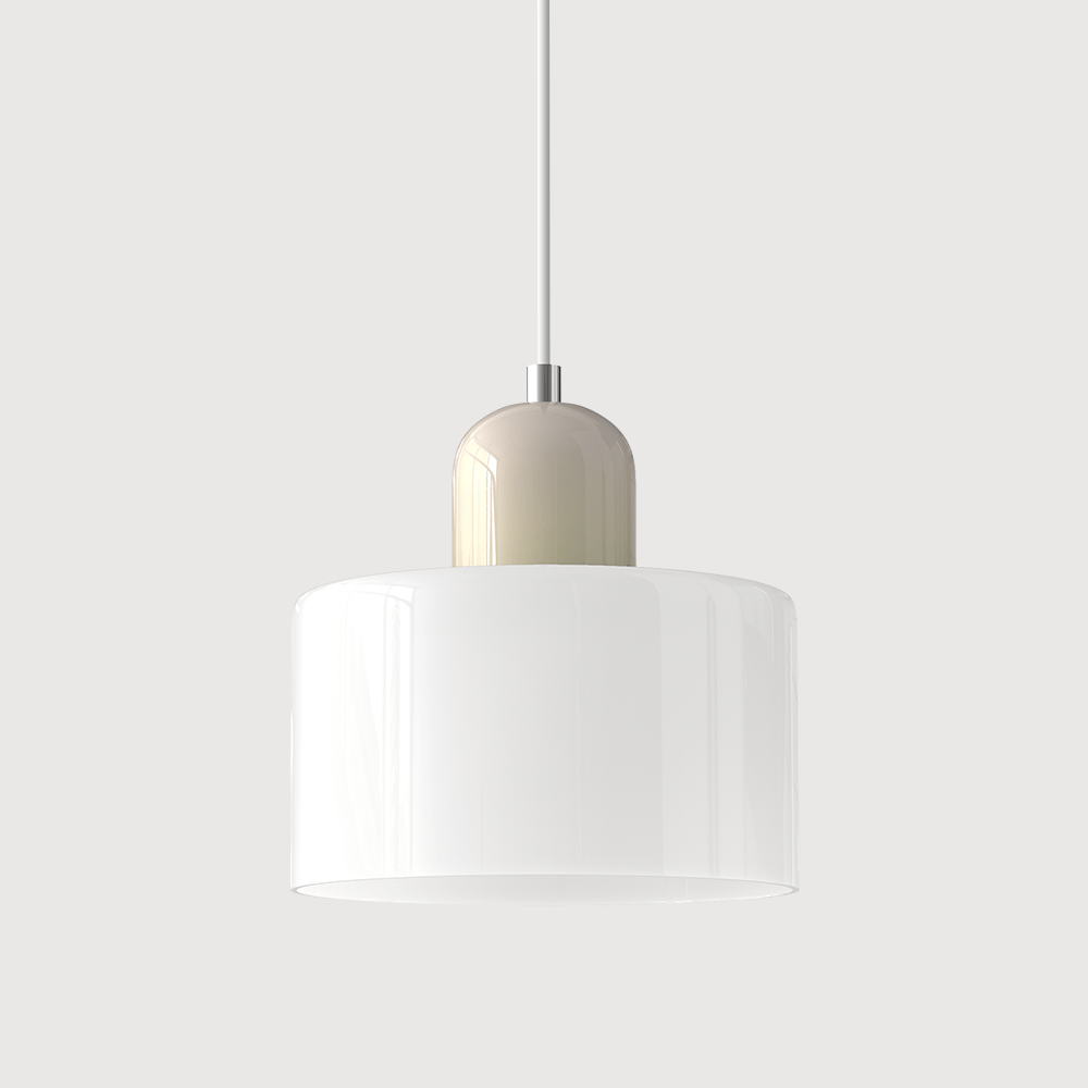 Glass Pendant Lamp Bauhaus Style Handwoven Finish Dining Room Living Room | Sansoti
