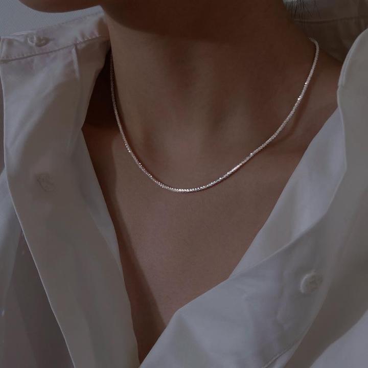 Sterrenlicht Ketting Set Zilver 925 Sterling 2 Lengtes Fijne Halskettingen | Sansoti
