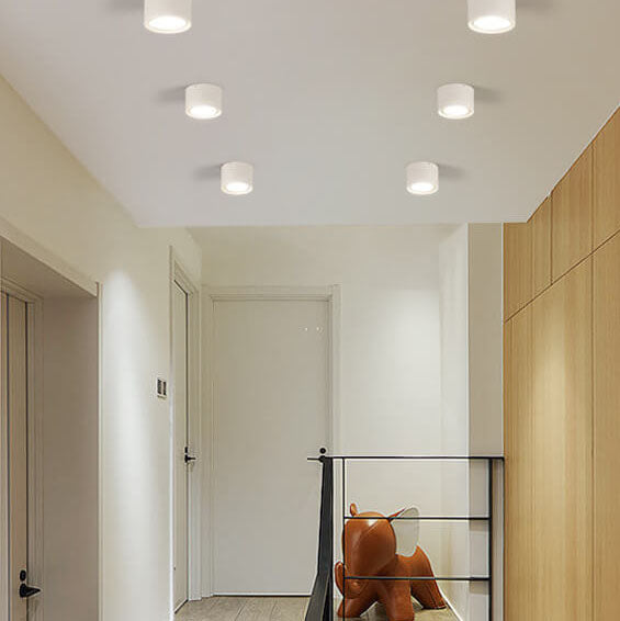 Cylindrical Ceiling Light Nordic Style Aluminum Spotlight Living Room Bedroom Hallway 3000K 6000K | Sansoti