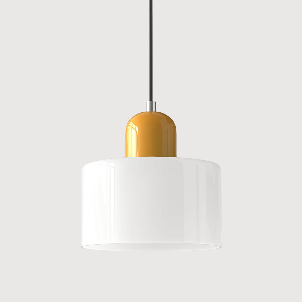 Glass Pendant Lamp Bauhaus Style Handwoven Finish Dining Room Living Room | Sansoti