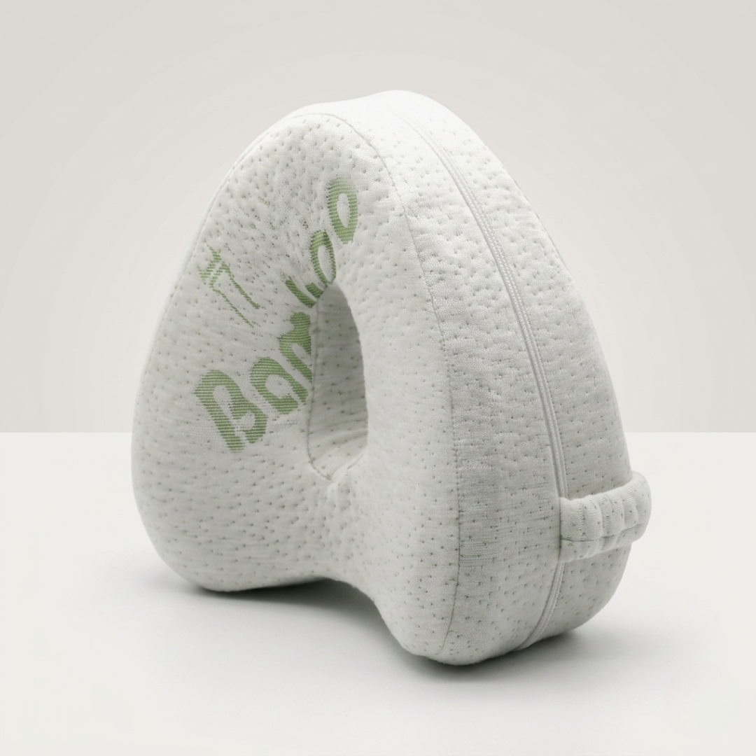 Ergonomic Leg Pillow for Side Sleepers Heart-Shaped Hip Relief Adjustable Strap Breathable Mesh Sleep Comfort | Sansoti