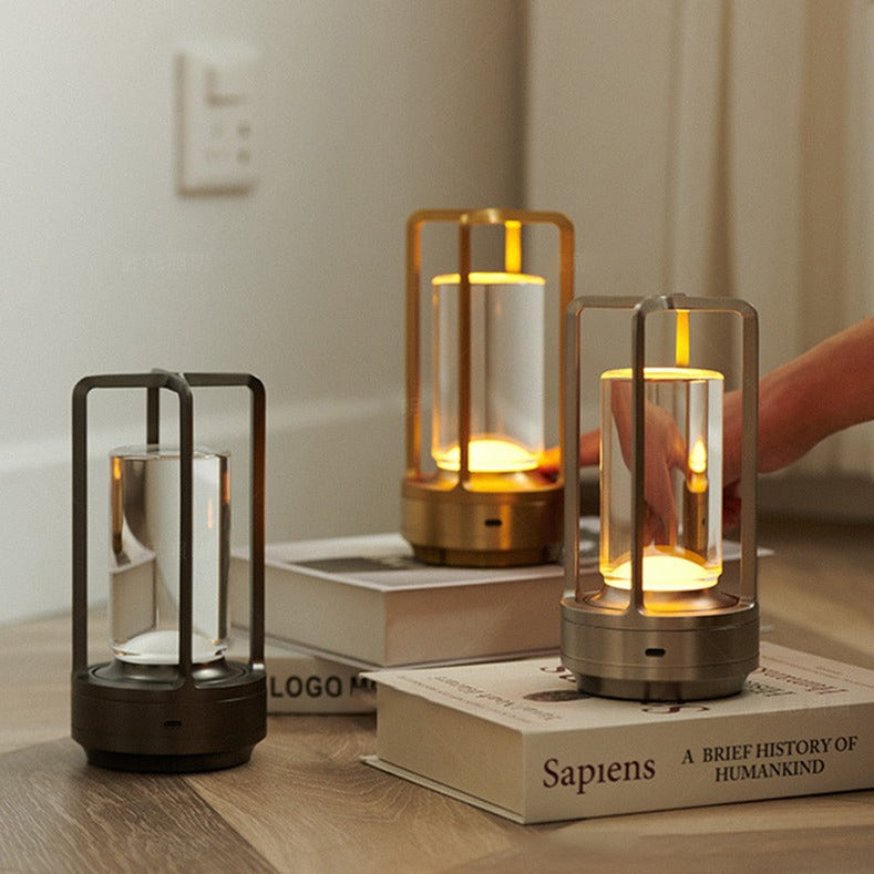 Oplaadbare Tafellamp met Touch-bediening en USB-poort - Scandinavische Stijl | Sansoti