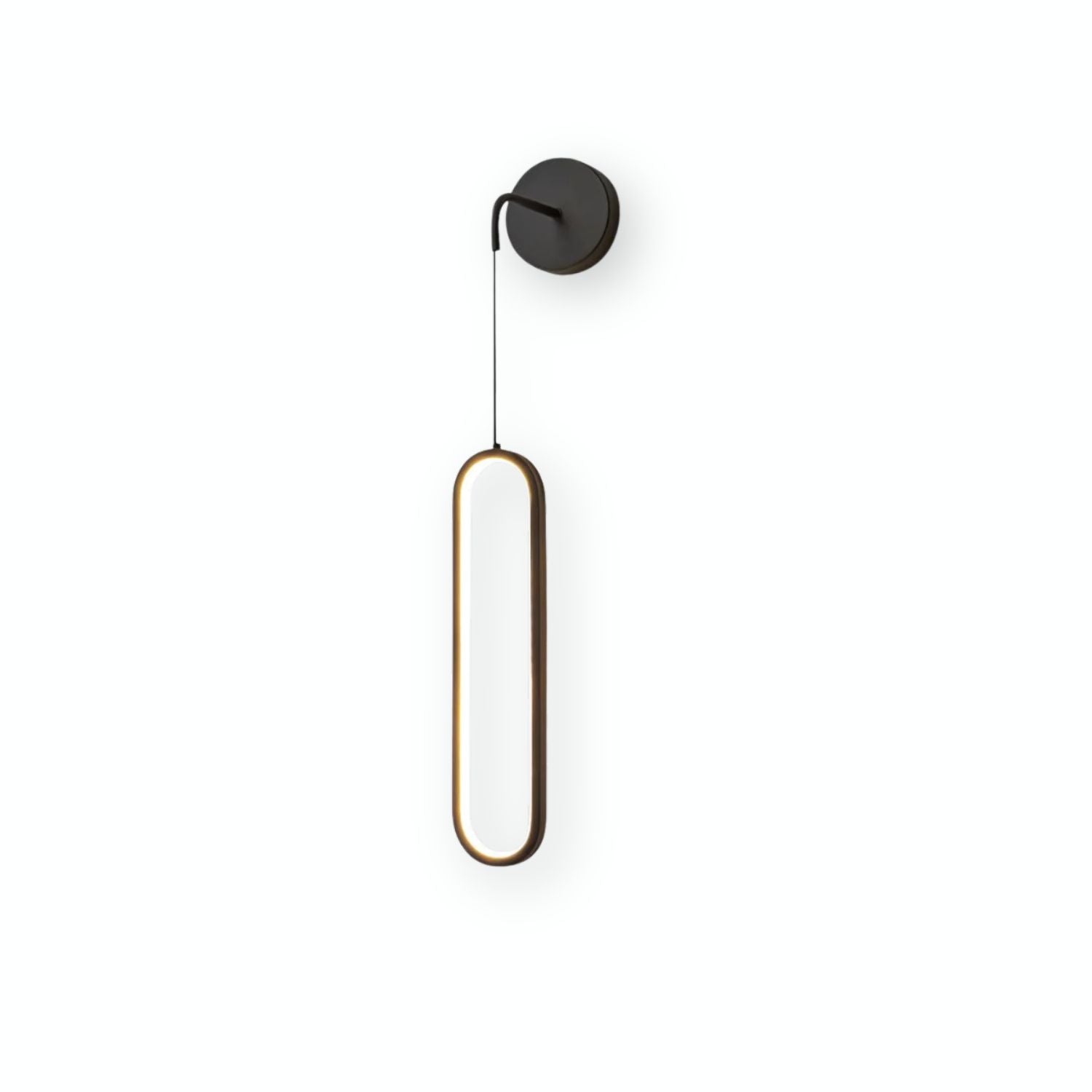Hängende Wandleuchte LED Messing Acryl 68cm Dimmbar Wohnzimmer Schlafzimmer Flur Modern