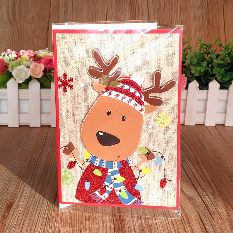 Set musikalischer Weihnachtskarten mit Klang und Lichtern für gemütliche Feiertage Originelle Geschenke Grußkarten | Sansoti