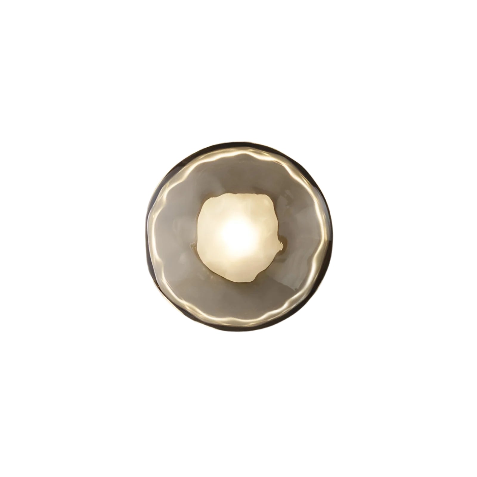 Wandlamp Glas Rond Scandinavisch LED 5W Zwart Goud 20cm Design | Sansoti