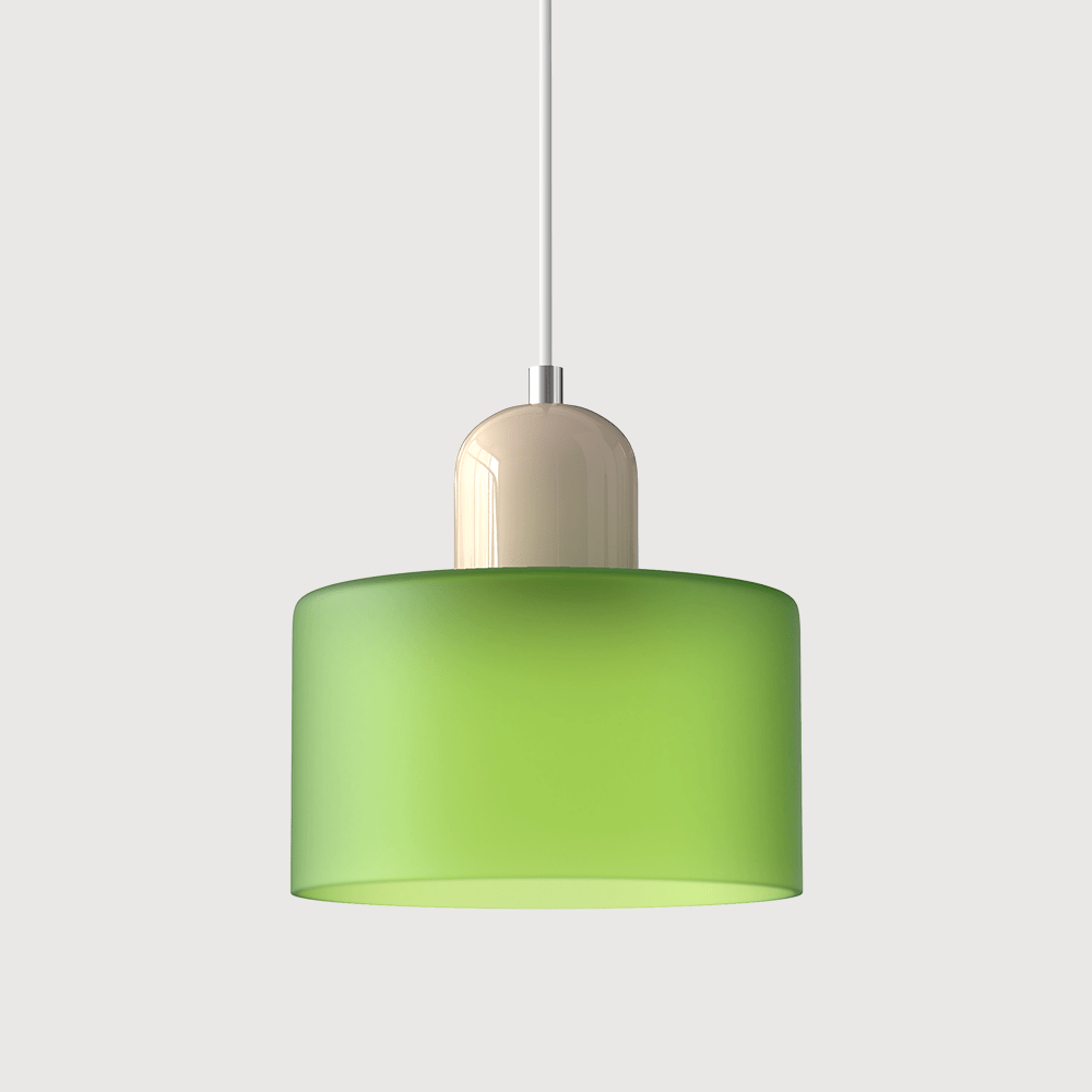Glass Pendant Lamp Bauhaus Style Handwoven Finish Dining Room Living Room | Sansoti