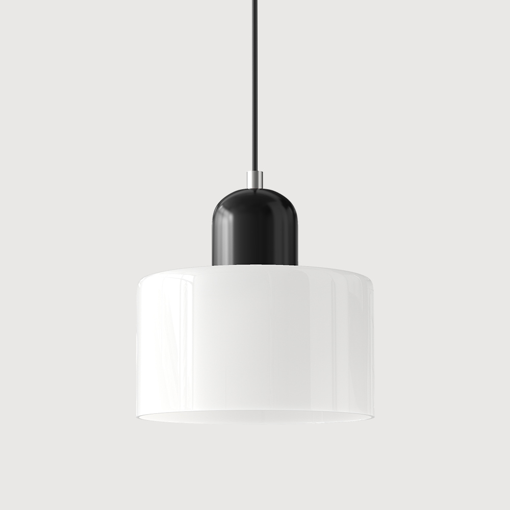 KORA Glazen Hanglamp | Bauhaus-Design Geometrisch Licht | Verstelbaar | E27 | Scandinavisch Interieur Verlichting | Sansoti