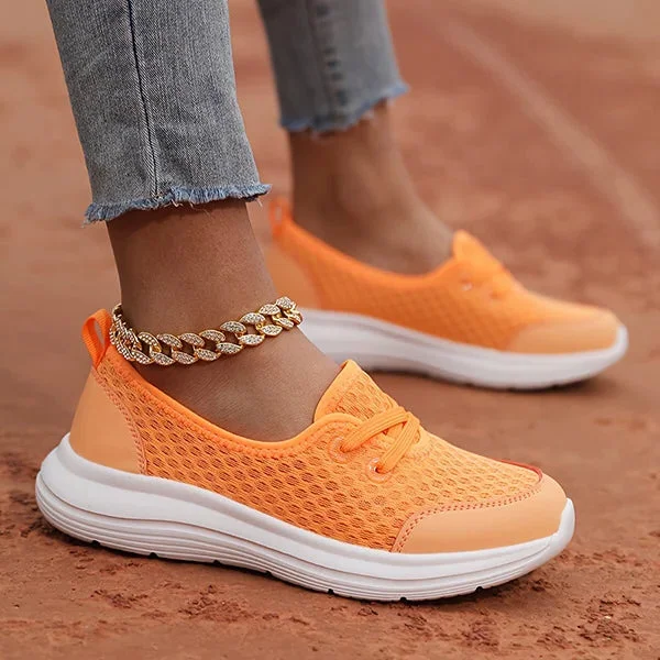 Orthopädische Damenschuhe mit Mesh-Obermaterial, Memory-Foam-Sohle, bequem, leicht, Wanderschuhe | Sansoti
