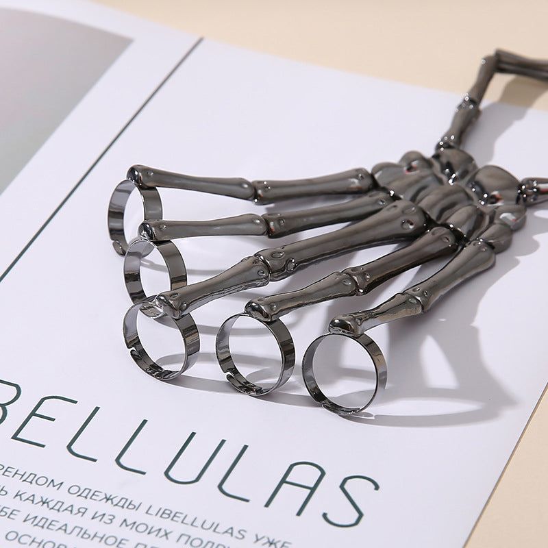 Skelet Handketting Metaal Halloween Accessoire Gothic Sieraad Cosplay Party Decoratie Feest Kostuum Armband | Sansoti