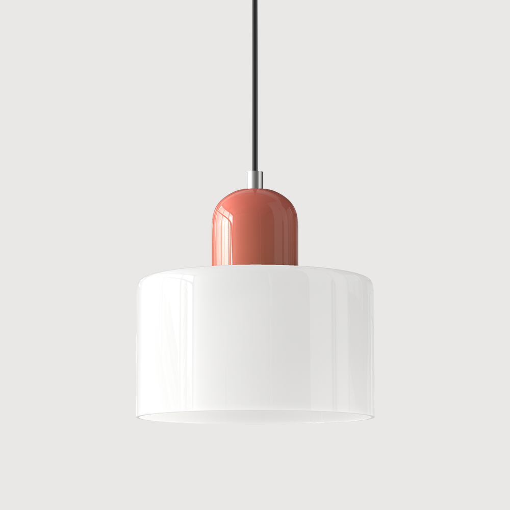 KORA Glazen Hanglamp | Bauhaus-Design Geometrisch Licht | Verstelbaar | E27 | Scandinavisch Interieur Verlichting | Sansoti