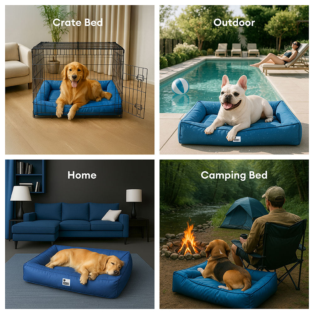 Orthopedisch Hondenkussen Volledig Ondersteunend Waterafstotend Bed Groot Steungevend Comfortabel Voor Honden | Sansoti