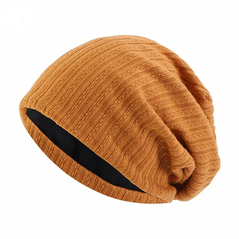 Bonnet en maille à motif de blé – Bonnet d'hiver chaud unisexe à double épaisseur en coton et polyester – Hiver automne | Sansoti