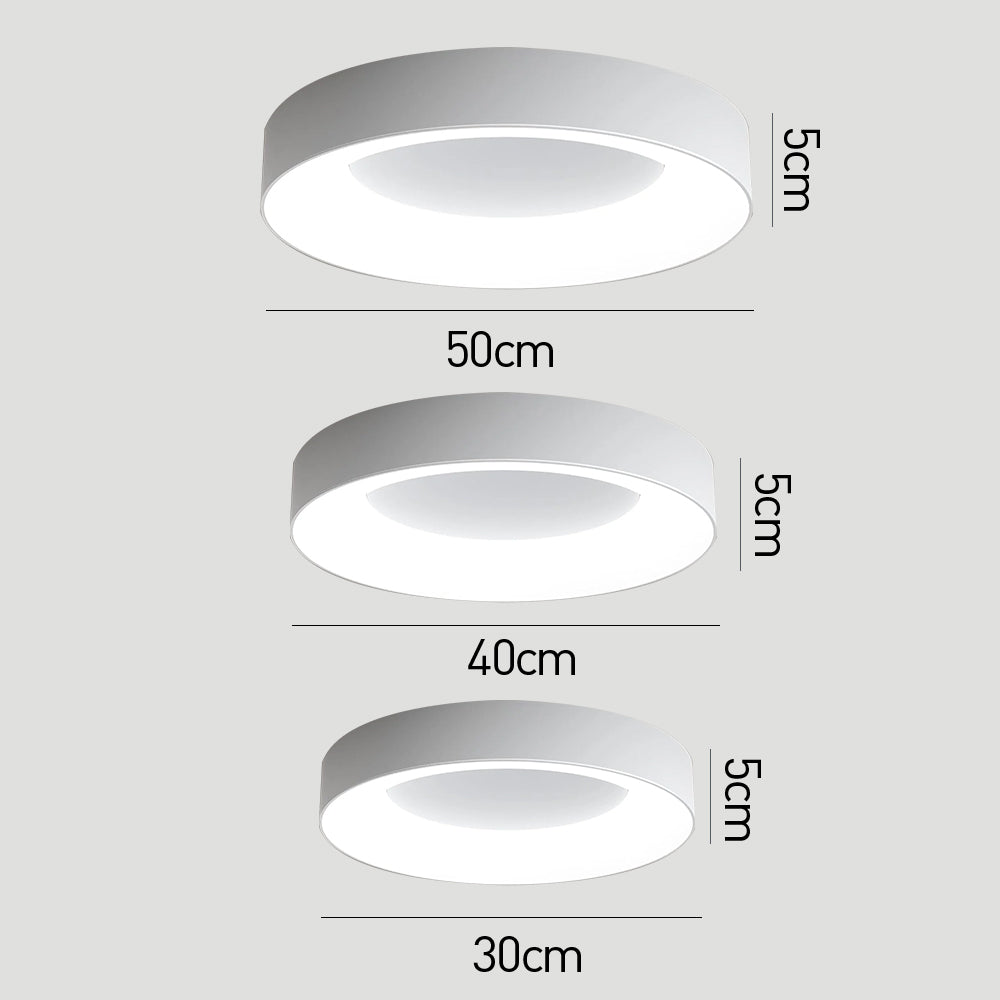 LED Deckenleuchte Rund Acryl Eisen Niedrige Räume Flur Schlafzimmer Wohnzimmer Moderne Aufbauleuchte Minimalistische Deckenbeleuchtung | Restfield