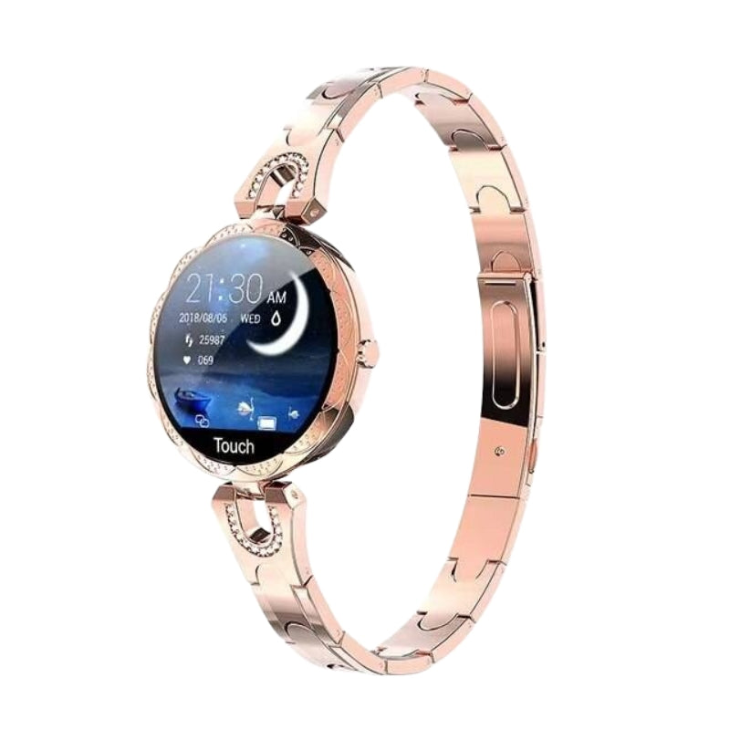 Waterdichte Smartwatch met Gezondheids- en Fitnessmonitoring – Roestvrij Staal | Sansoti