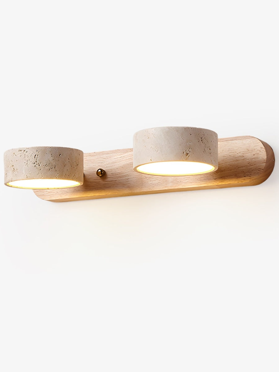 Wandlamp met meerdere lichtpunten natuursteen modern badkamerverlichting warmwit koelwit 2-3-4 lichts stenen armatuur | Sansoti