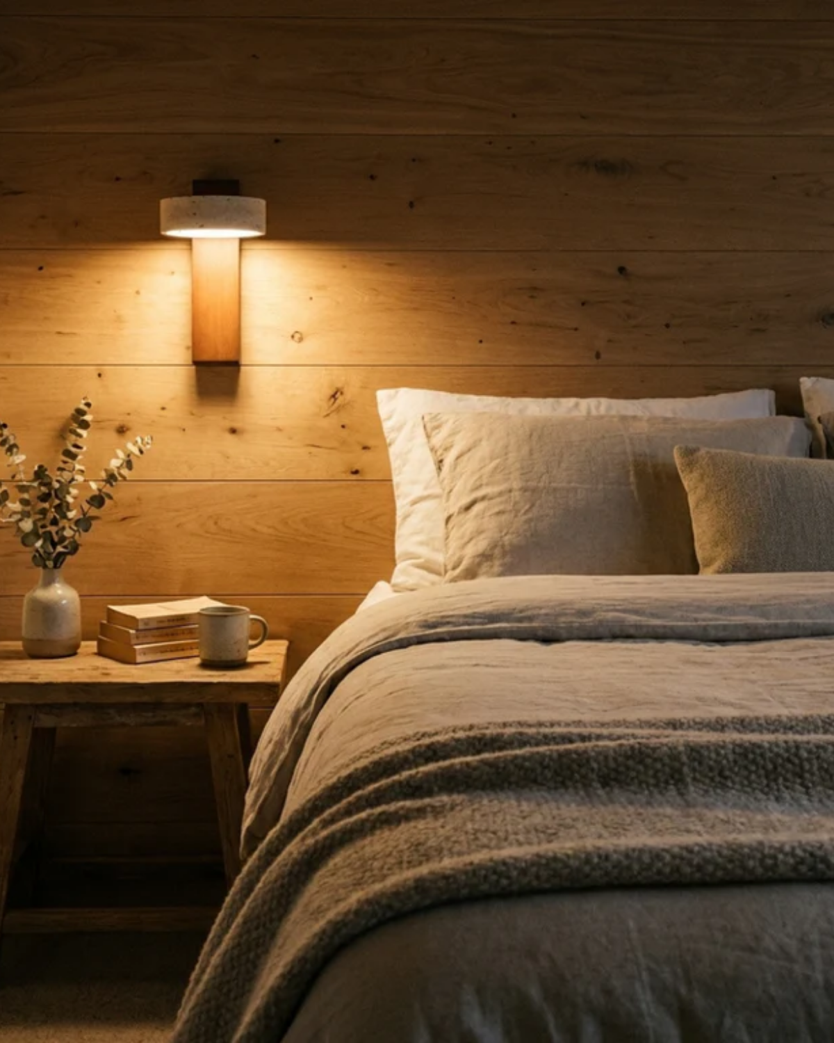 Travertijn Wandlamp Natuursteen Warm Licht voor Woonkamer Slaapkamer Gang Scandinavische Stijl Sfeerverlichting Premium Wandverlichting Tijdloos Design | Sansoti
