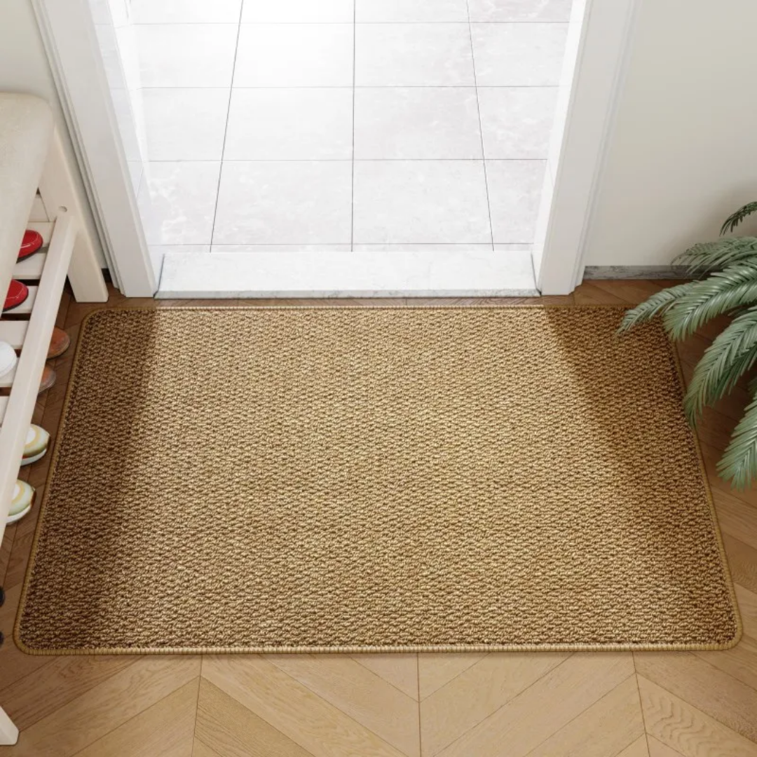 Geflochtene Fußmatte Rutschfest in Jute-Optik Innen- und Außenbereich Flur Eingangsbereich Terrasse Balkon Veranda Natürlich Stilvoll Langlebig | Sansoti
