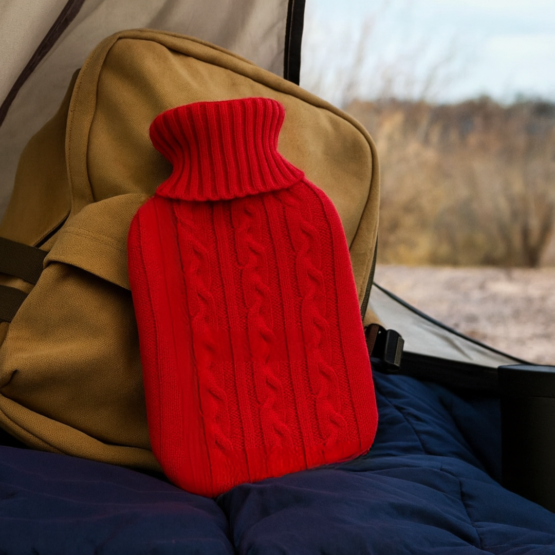 2L Hot Water Bottle with Soft Plush Cover for Long-Lasting Warmth and Optimal Comfort at Home during Cold Winter | Sansoti