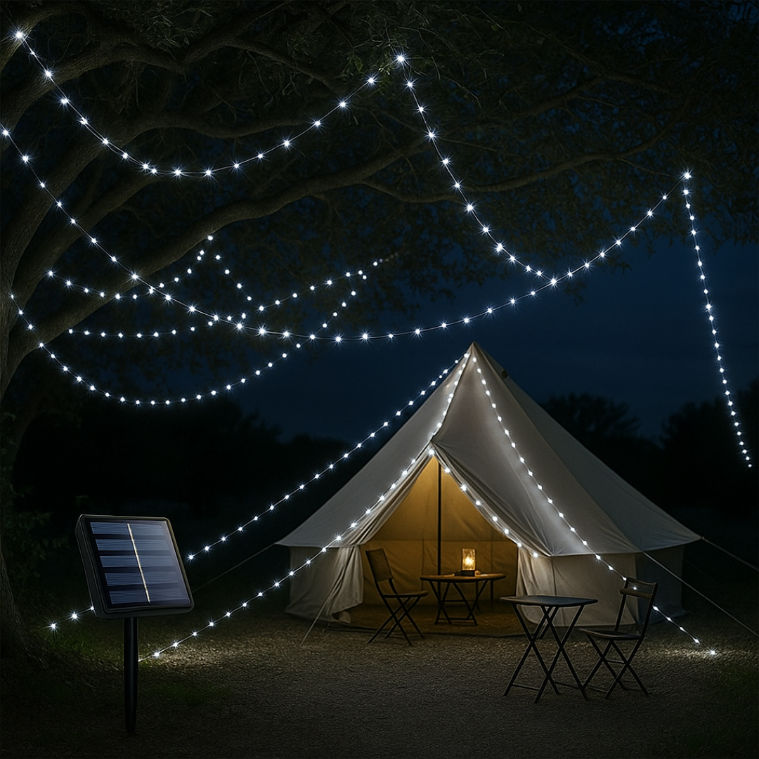 Solar LED String Lights 30m Garden Lighting Waterproof Outdoor Lighting 8 Light Modes Atmospheric Garden Ambience Patio | Sansoti