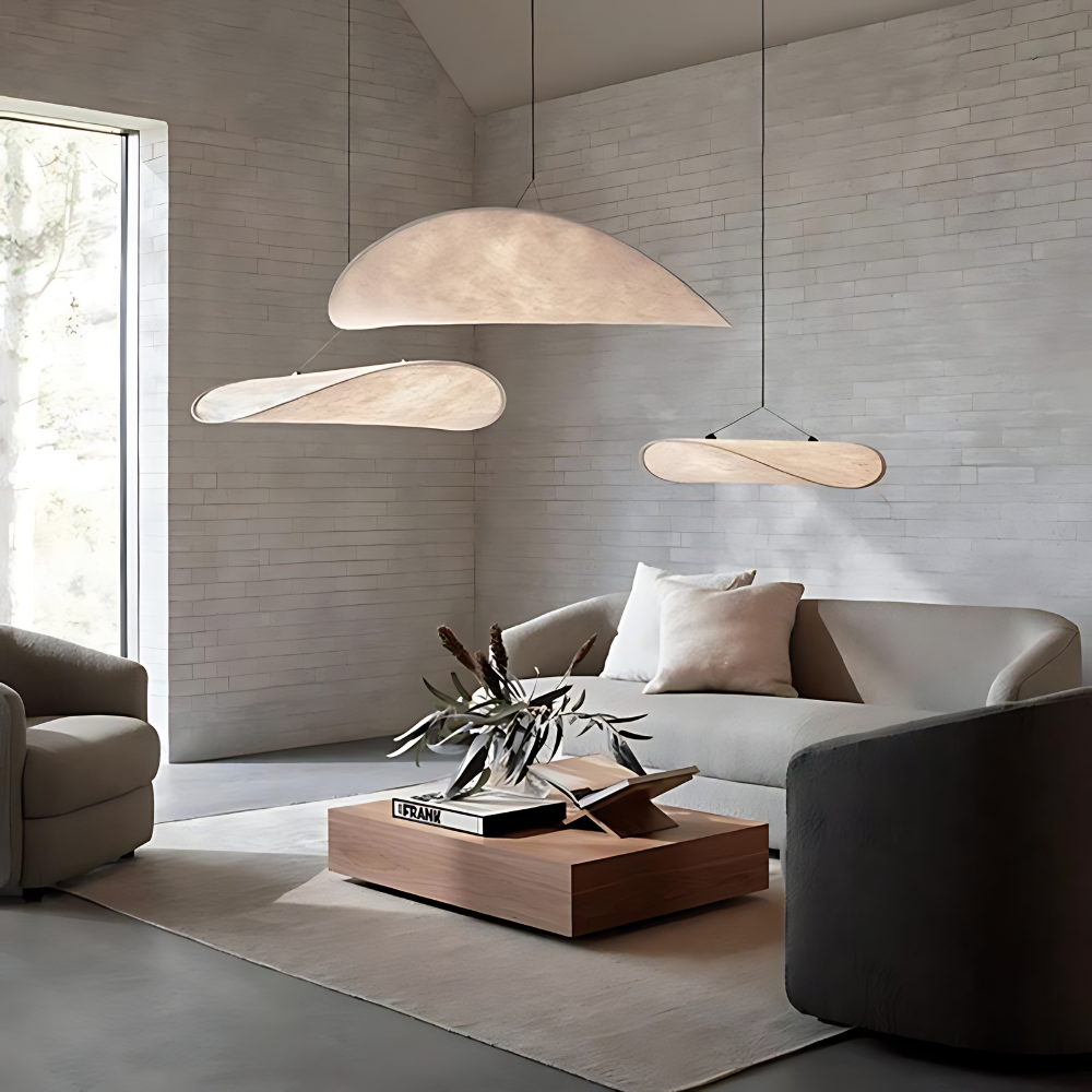 Hanglamp Japandi Handgeweven Zijde Wit Ø40 Ø60 Ø80 Slaapkamer Eetkamer | Sansoti