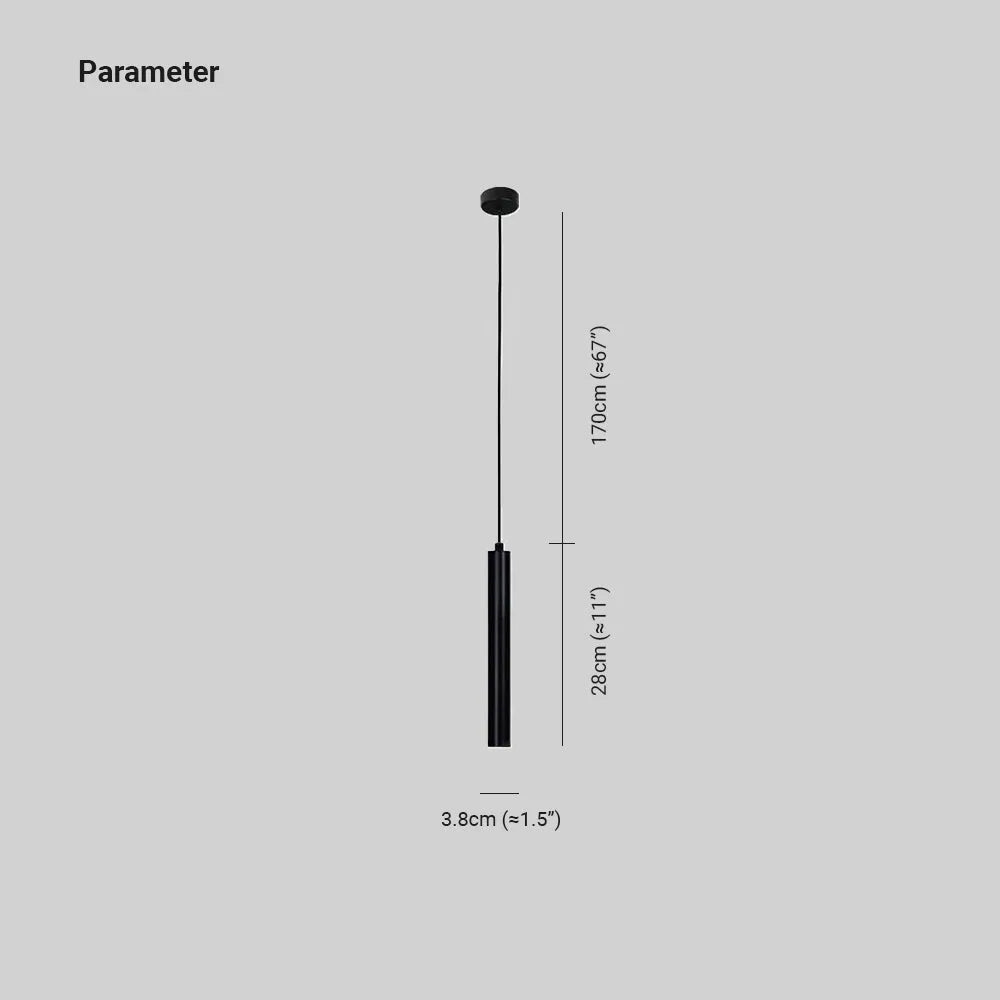 Hanglamp Metaal Zwart Lineair Design LED Dimbaar 3 Lichtstanden Modern Woonkamer Slaapkamer Eetkamer | Sansoti