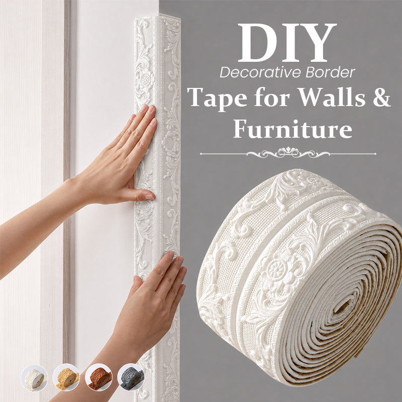Self-Adhesive Decorative Wall Trim Vintage Finish for Walls and Furniture Flexible 10 Meter Peel and Stick | Sansoti